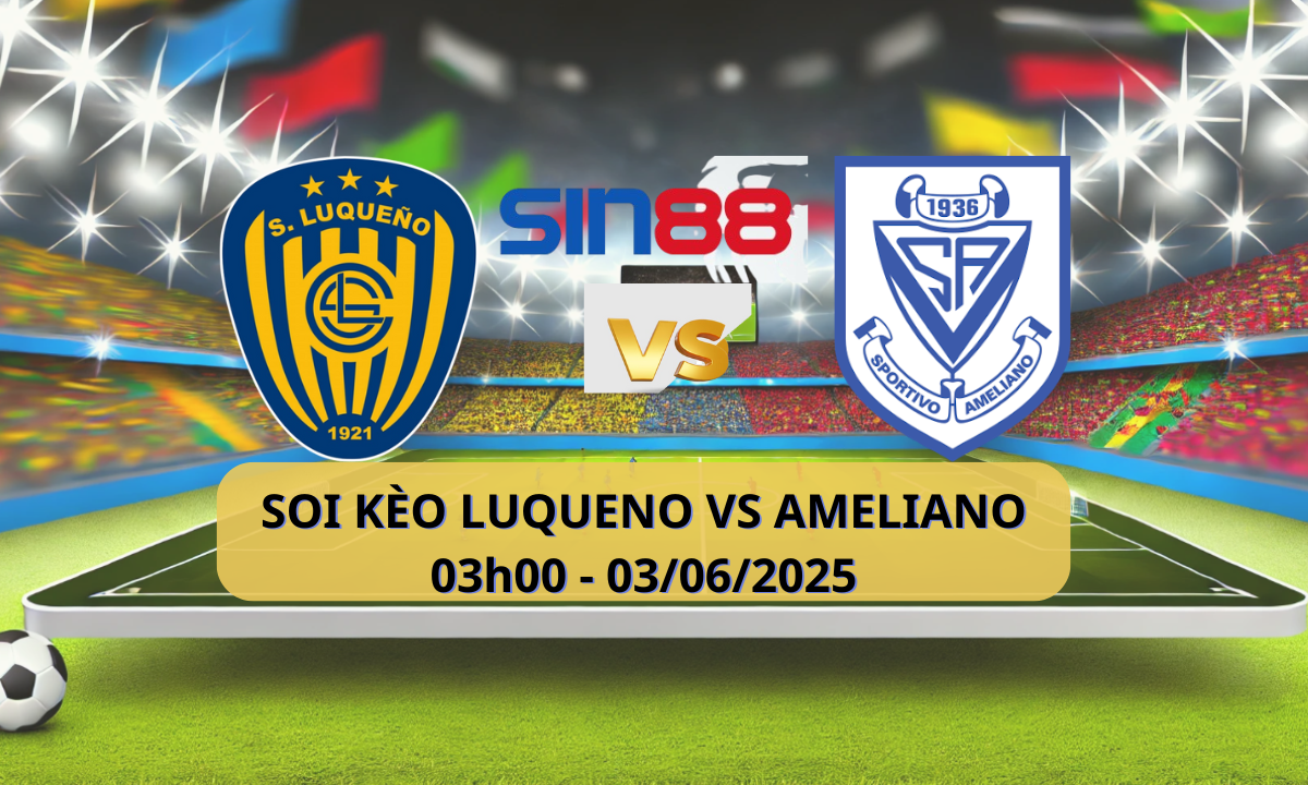 Áp phích trận đấu Esportes giữa Sportivo Luqueño và Sportivo Ameliano
